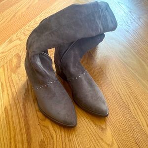 Over the knee boots, flats